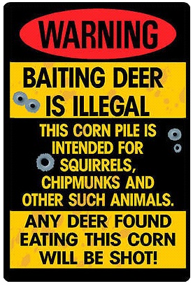 A sign with a sense of humour about baiting